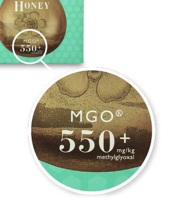 商品ラベルMGO550+部分拡大画像